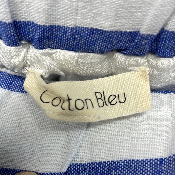 Cotton Bleu 2 pocket lined drawstring shorts ladies sz L 3/21/4 - Picture 3 of 6